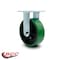 Service Caster 6 Inch Green Poly on Cast Iron Wheel Rigid Caster with Roller Bearing SCC SCC-30R620-PUR-GB - alternate 2